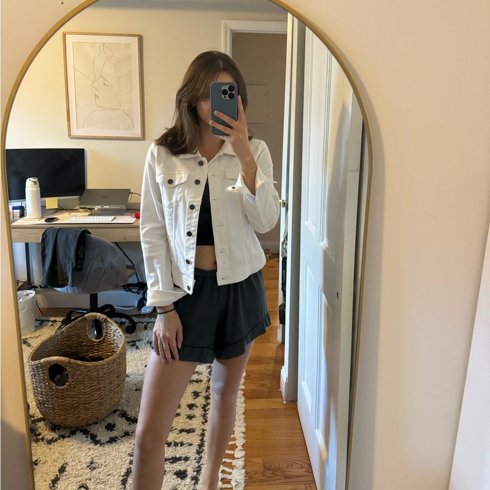 White Jean jacket xs